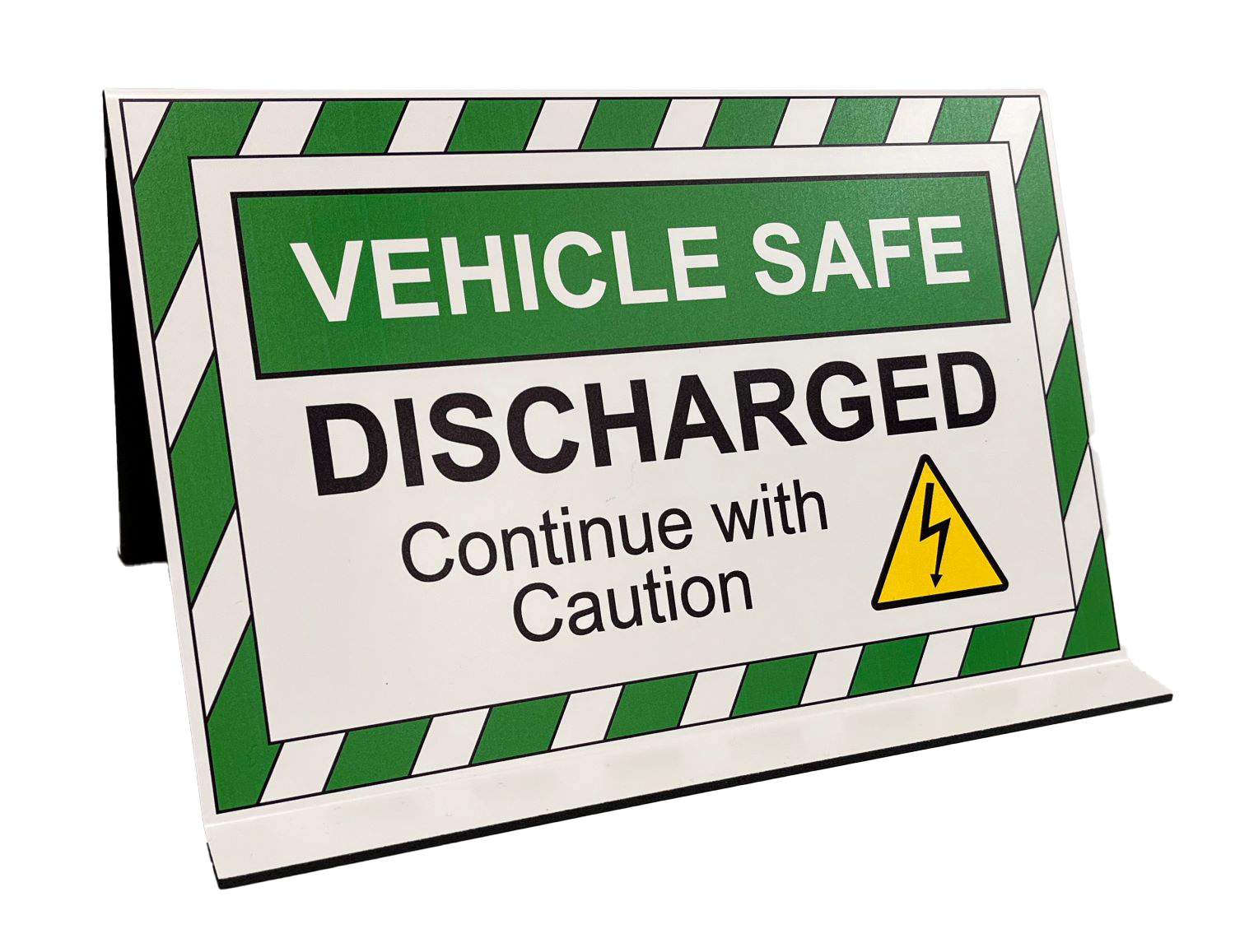 Electric Hybrid Vehicle Projecting Sign, Vehicle Safe -Discharged 