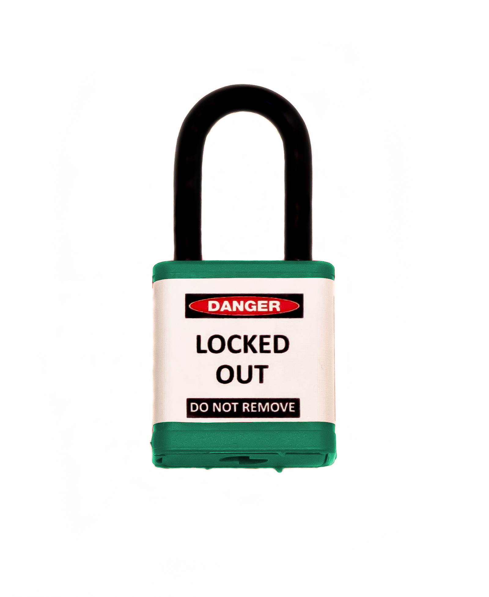 Lockout Safety Padlock, 700 Series, 1.5" Shackle, Keyed Different, Green 