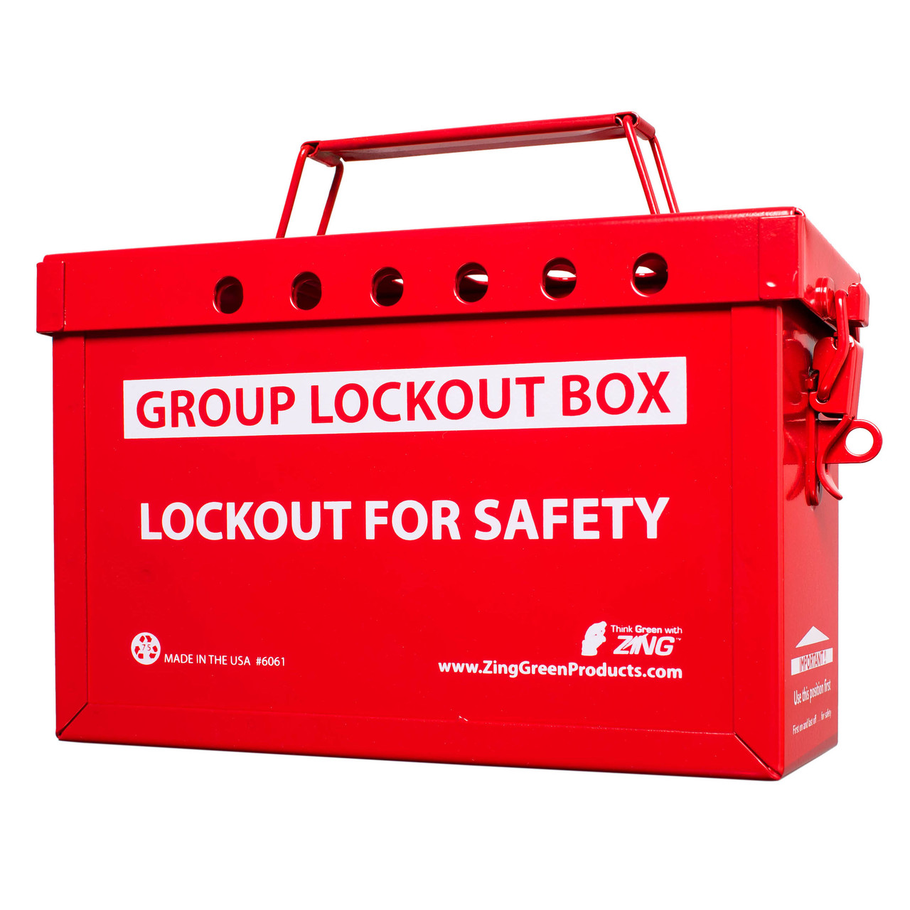 ZING 6061R RecycLockout Group Lockout Box (Red) 