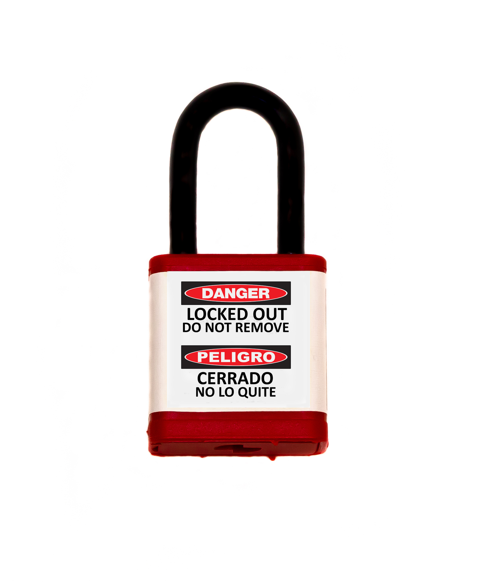 Lockout Safety Padlock, 700 Series, 1.5" Shackle, Keyed Alike, Red 