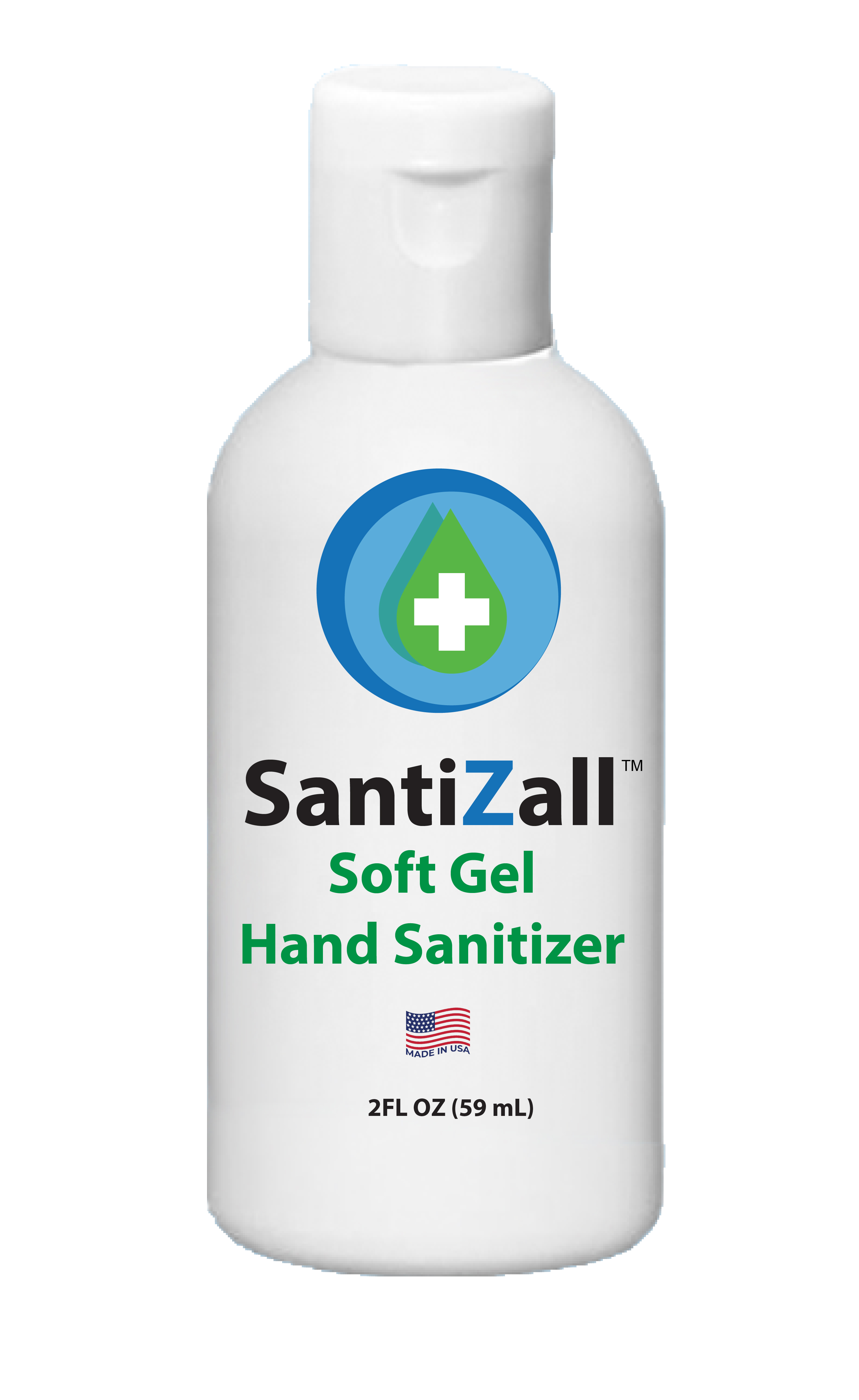 Hand Sanitizer Gel, 2 oz Bottle, Case of 48 