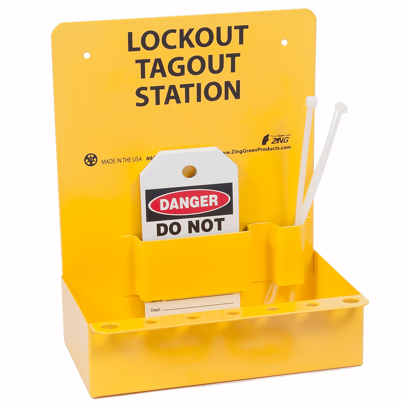 ZING 6063E RecycLockout Mini Lockout Station - Empty 