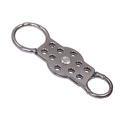 Lockout Hasp, Aluminum, Double, 10 Hole 