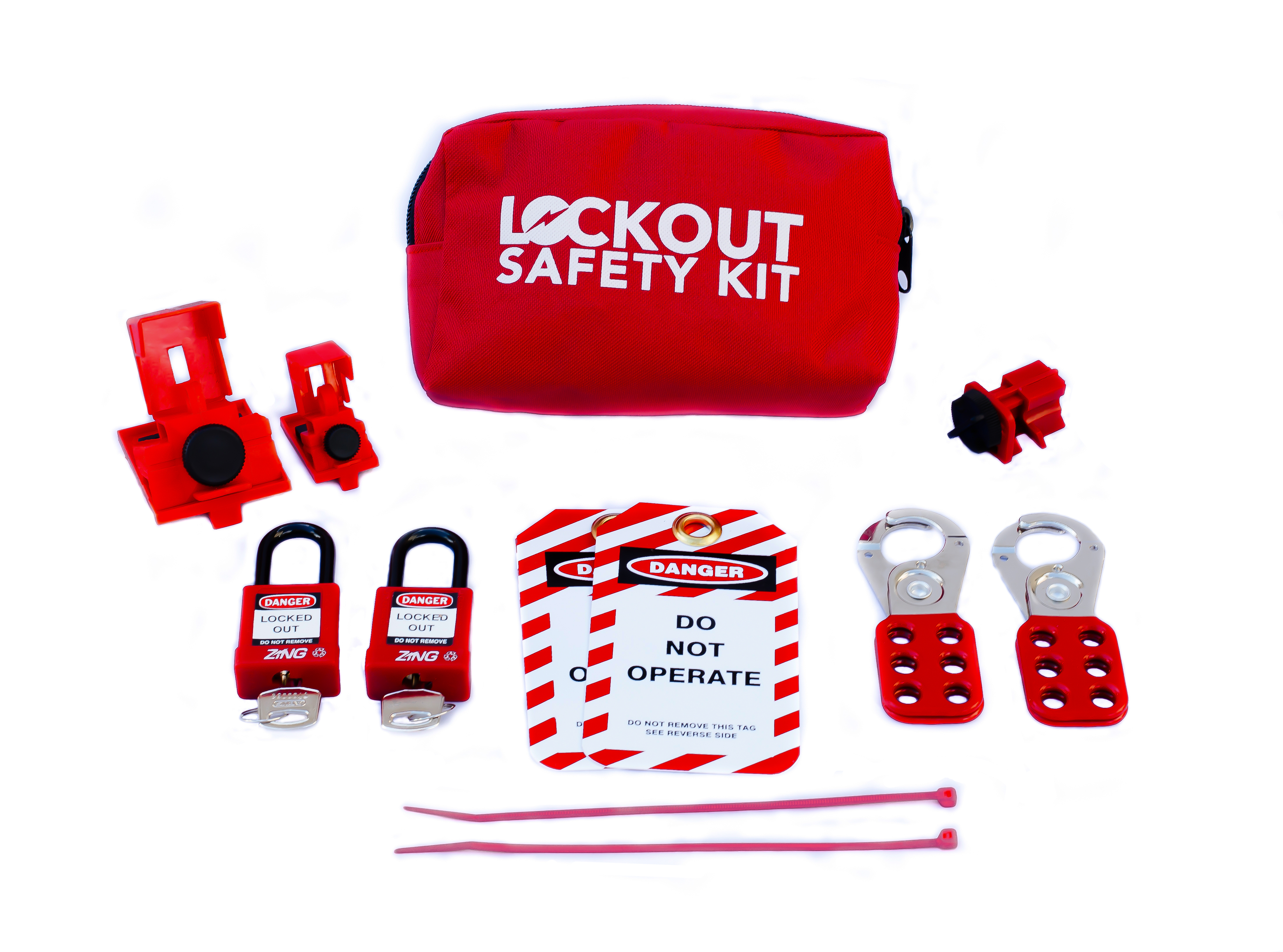 Electrical Lockout Belt Kit, Portable Pouch 