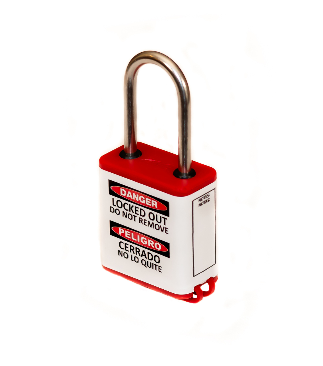 800 Series Extreme Environment Padlock, 1.5" Shackle, Keyed Alike, Red 