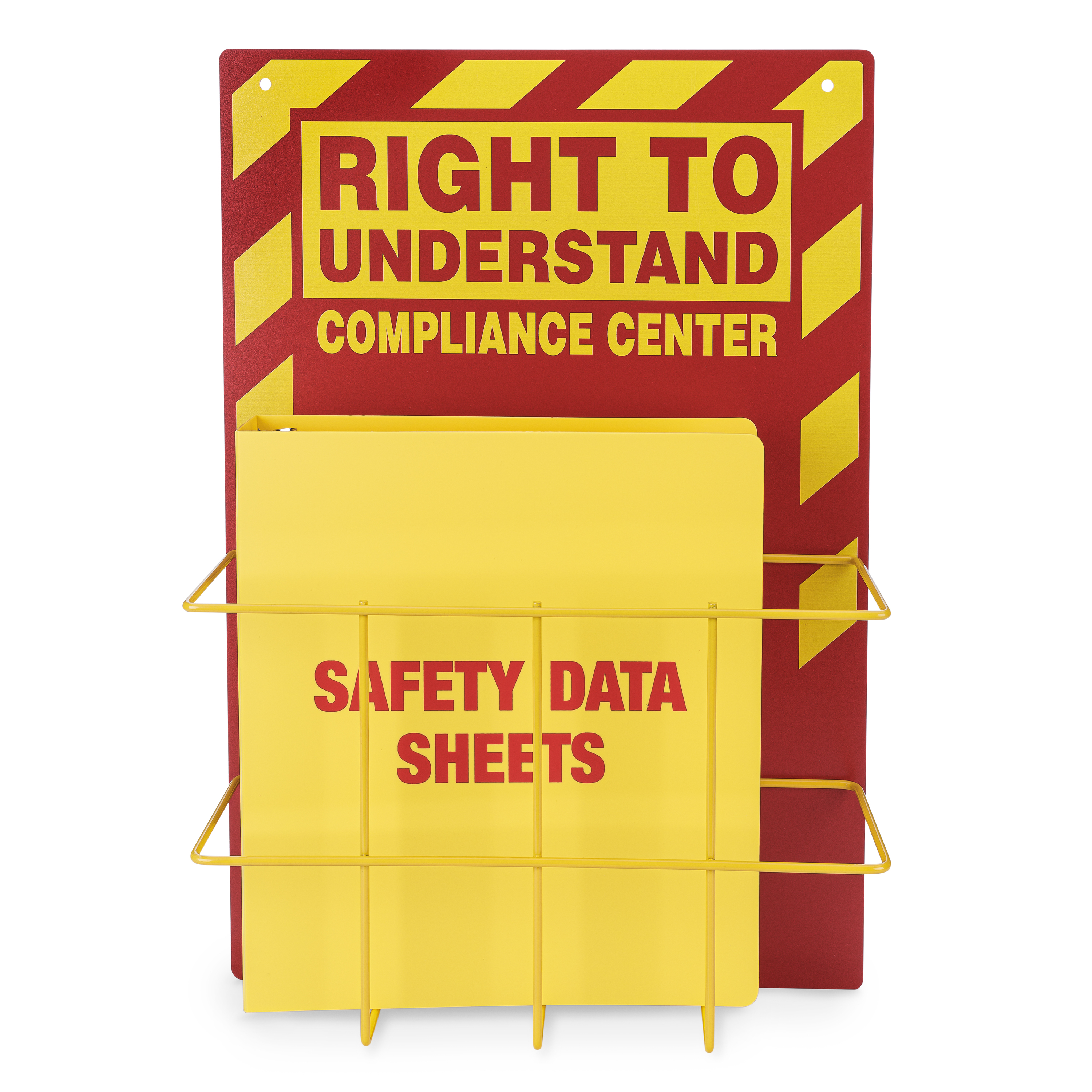 Right to Understand SDS Binder Station, Red/Yellow 