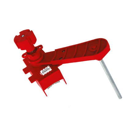 Ball Valve Lockout, Adjustable, Red, Large 