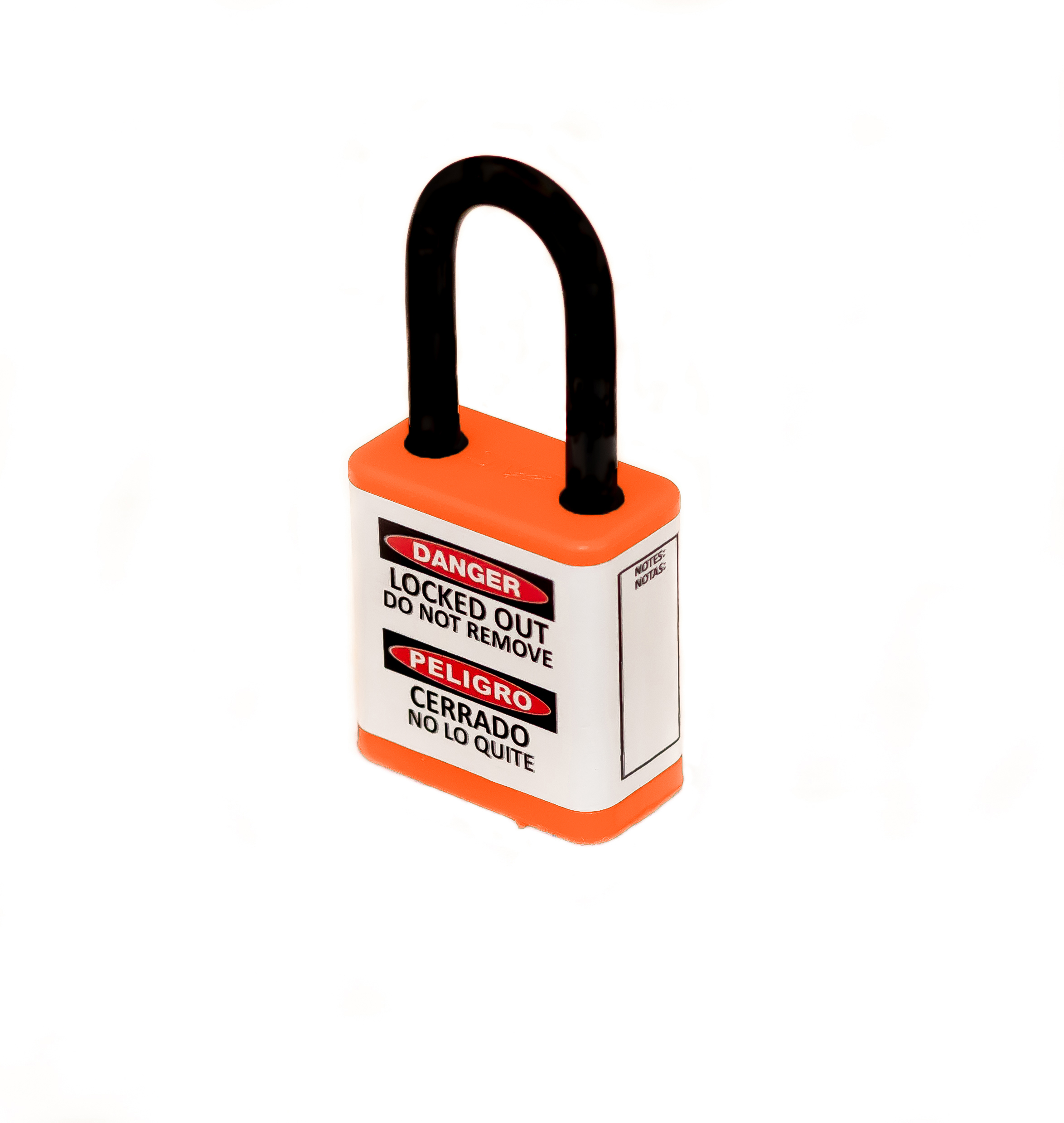 Lockout Safety Padlock, 700 Series, 1.5" Shackle, Keyed Different, Orange 