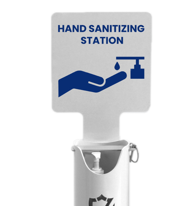 Sign Kit for Hand Santizer Dispenser Stands 7710, 7711, 7714 