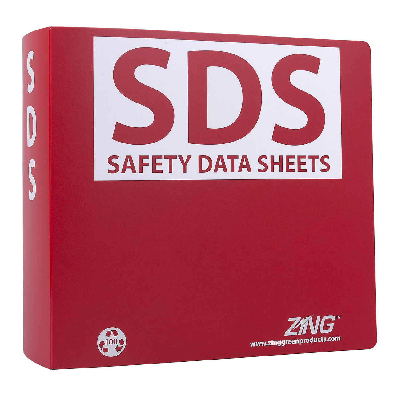 ZING 6032 Eco GHS-SDS Binder, 3.0" Ring, Recycled Poly 