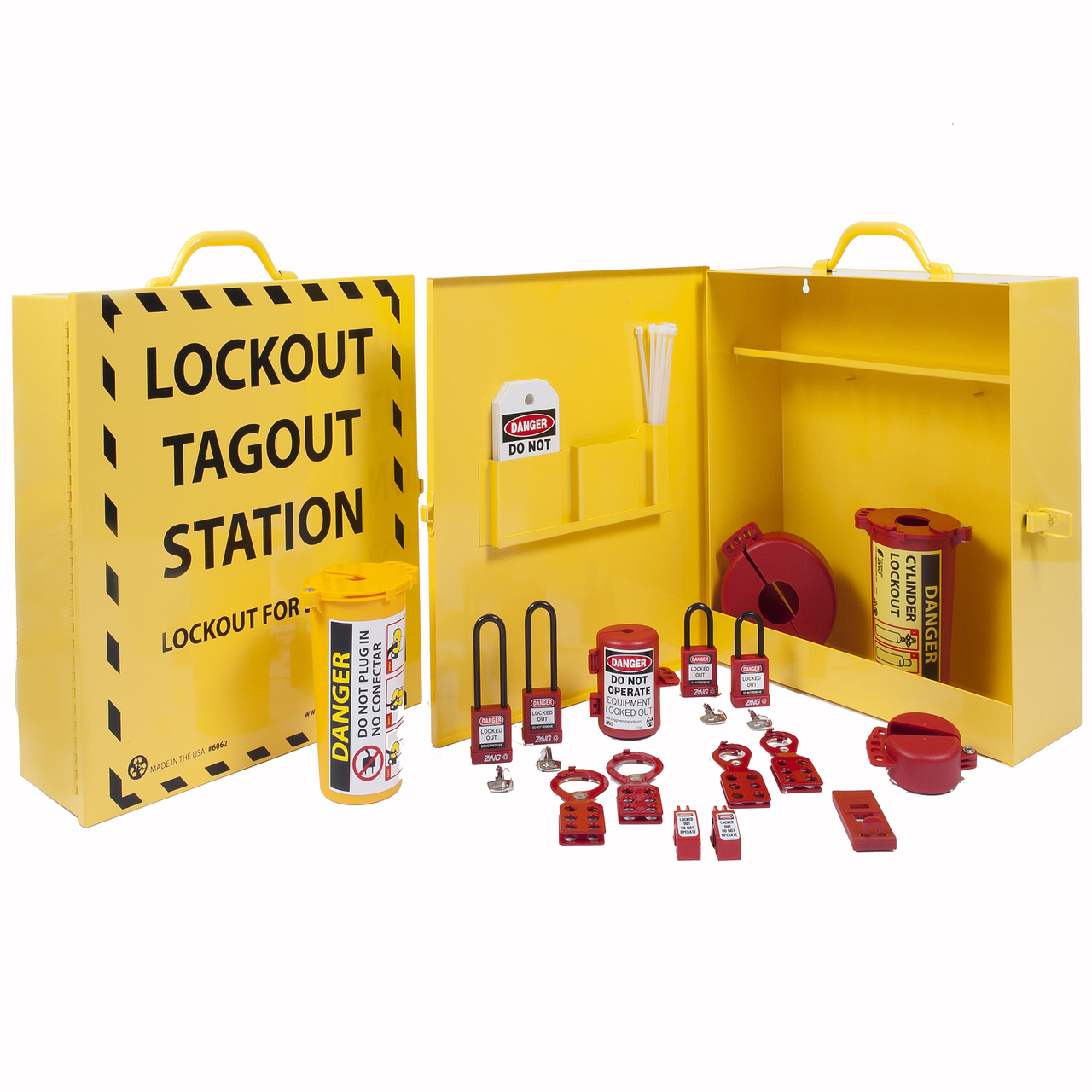 ZING 6062 RecycLockout Lockout Cabinet - Stocked 