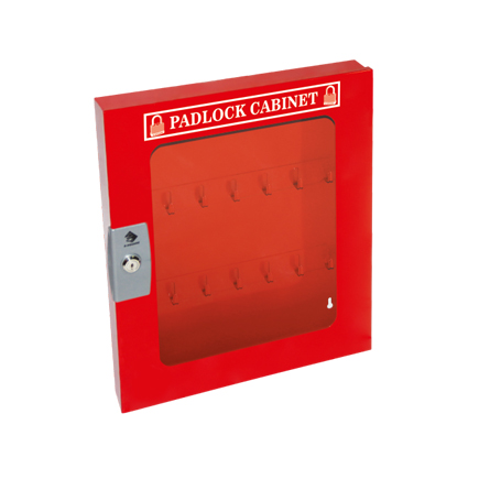 Padlock Cabinet, Clear Window, 41 Padlock 