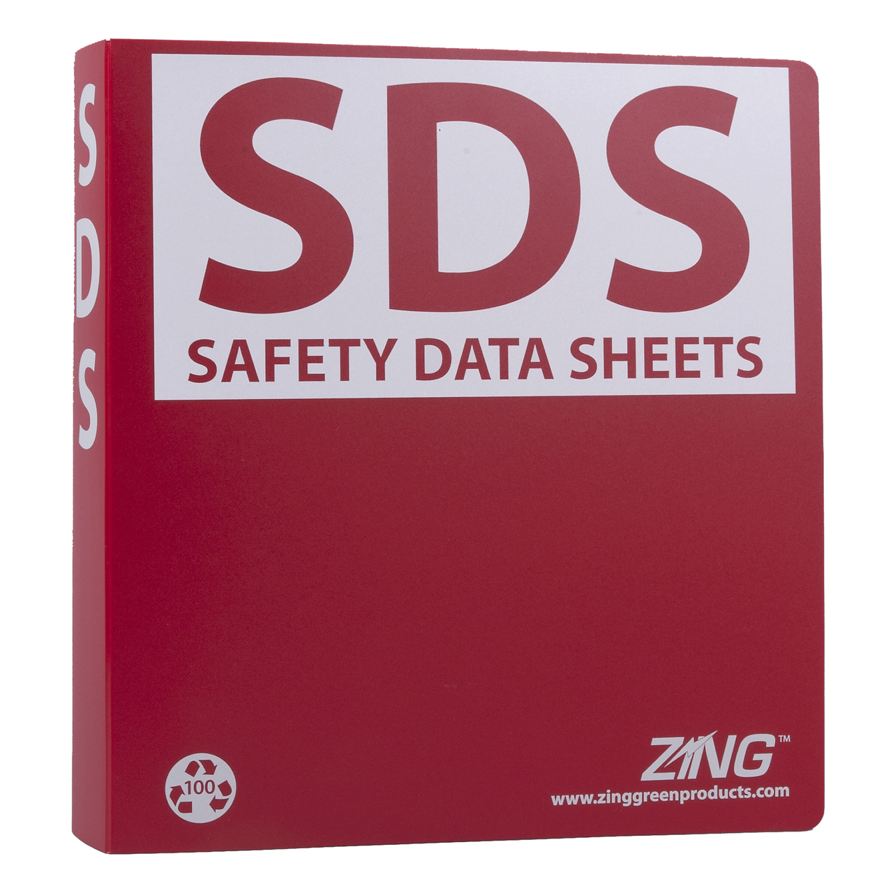 ZING 6030 Eco GHS-SDS Binder, 1.5" Ring, Recycled Poly 