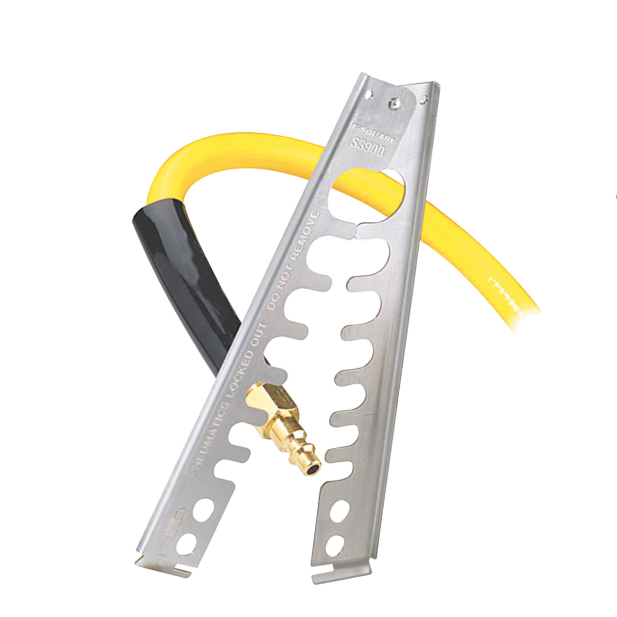 Pneumatic Lockout, Steel, 7 Sizes, Scissor Style 